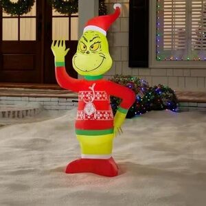 4ft grinch Inflatable Grinch Christmas Decoration